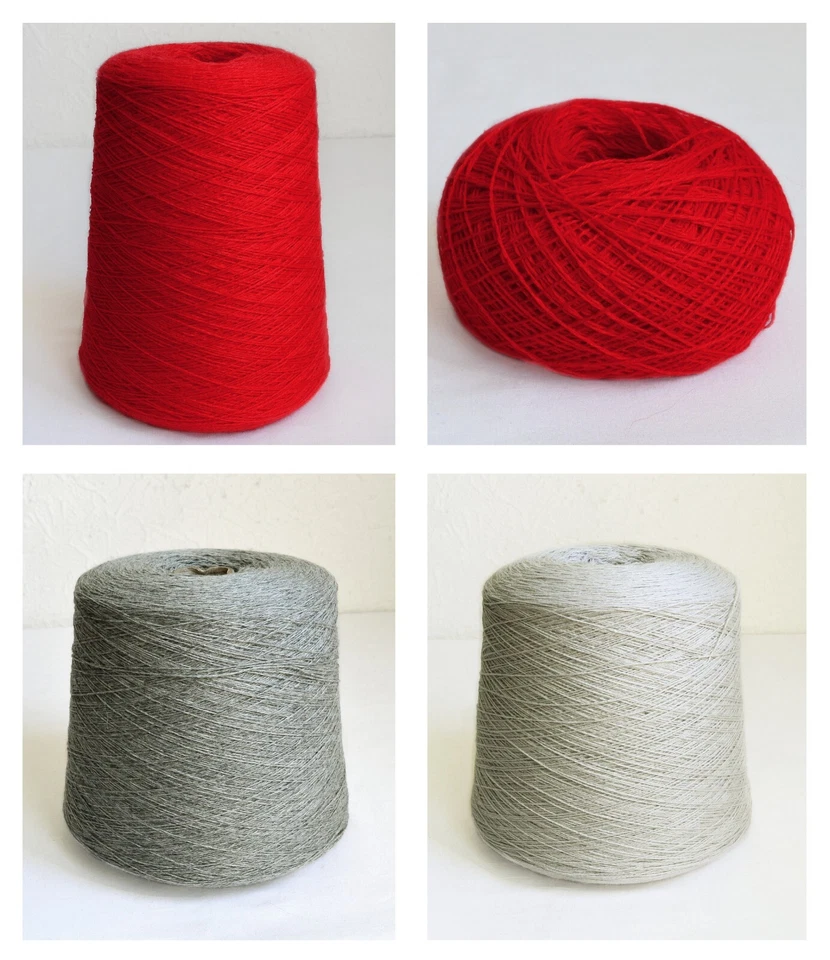 Merino italiano - hilo de tejer de angora, bolas o cono de 10,6 oz / 300 gramos Foto 1 de 1