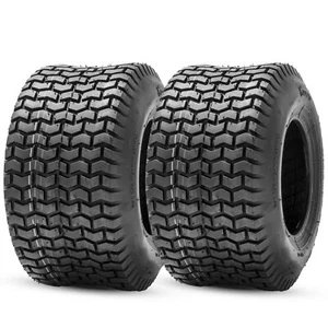 Juego de 2 neumáticos de cortadora de césped 20x10.00-8 4PR resistencia pesada 20x10x8 tractor de jardín sin tubo - Imagen 1 de 8