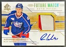 2014-15 UD SP Authentic Alexander Wennberg Future Watch Auto Patch RC RPA 95/100
