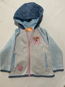 Paw Patrol Nickelodeon Kids Hoodie Jacket 4T Full Zip Pockets Outerwear Patches - Picture 1 of 11