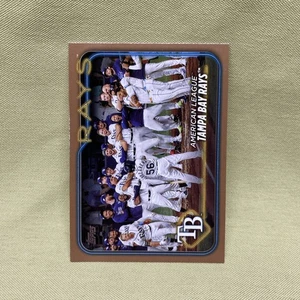 2024 Topps Series 1 #221 TAMPA BAY RAYS Gold Parallel Team Card /2024 🔥 - Picture 1 of 2