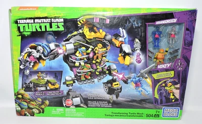 Mega Bloks Teenage Mutant Ninja TMNT Transforming Turtle Mech w Mikey Droids NEW - Image 1 of 4