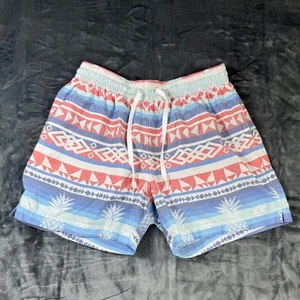 Chubbies Badehose Azteken Ananas Print Kordelzug Shorts Small rot blau - Bild 1 von 6