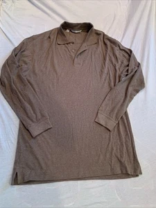 Cutter & Buck Men’s Brown Long Sleeve Size Large 100% Cotton - Picture 1 of 5