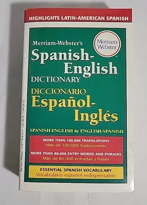 Merriam- Webster's SPANISH-ENGLISH Dictionary (translations/words/phrases) - Image 1 of 4