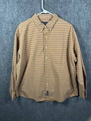 Рубашка мужская American Eagle Outfitters на пуговицах размер XL с длинным рукавом клетчатая (129) - Изображение 1 из 4