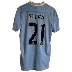 Vintage David Silva Manchester City 11-12 Umbro Size 38 - Excellent Condition - Picture 1 of 5