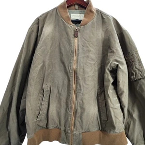 Vintage Bomberjacke American Eagle Outfitters XL 100% Baumwolle braun Mantel - Bild 1 von 13
