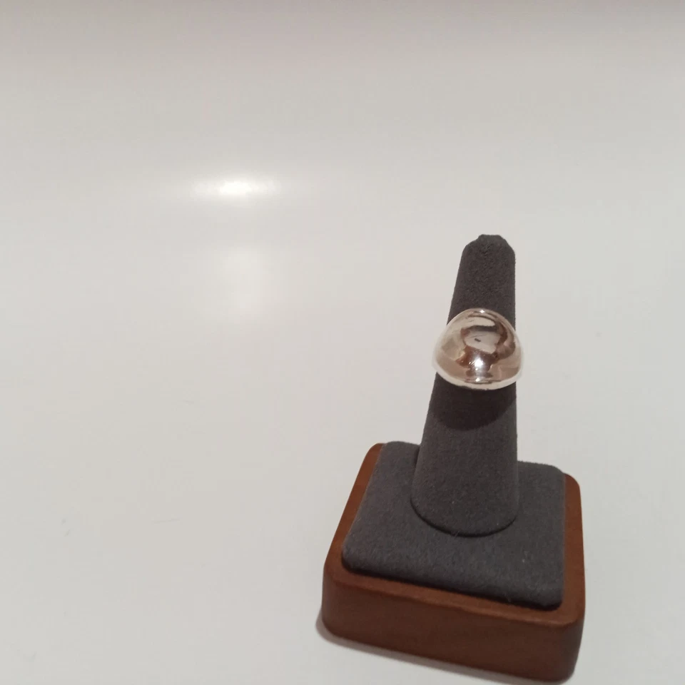 Raro Artesano Dinamarca M.P. Anillo cóncavo Christoffersen de plata de ley 925 talla 6 Foto 1 de 4