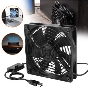 USB PC Ventilator Lüfter 140mm 5V Gehäuselüfter PC Computergehäuse Lüfterkühler - Photo 1/12