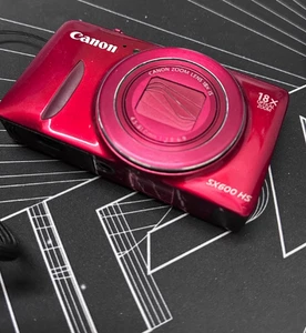 Canon PowerShot SX600 HS 16MP Compact Digital Camera -Red - Picture 1 of 6
