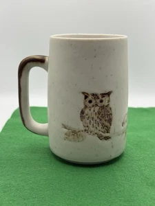 Vintage Owl Stoneware Otagiri 1970s Mug Coffee Cup Japan - Imagen 1 de 6