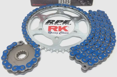 Blue 2011-2025 Suzuki GSXR600 RK 525 ZXW 17/43 FWY Ratio Chain and Sprockets Kit - Image 1 of 4