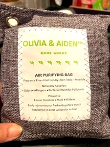 NEU MED-WIEDERAUFLADBAR-OLIVIA & AIDEN KOHLEBEUTEL (2) GERUCHSKONTROLLE-LUFTREINIGEND - Bild 1 von 2