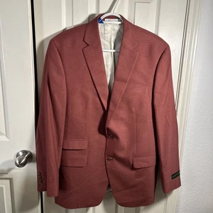 Lauren Ralph Lauren Blazer Sport Coat Mens 42R Rose Red Suit Jacket - Picture 1 of 9