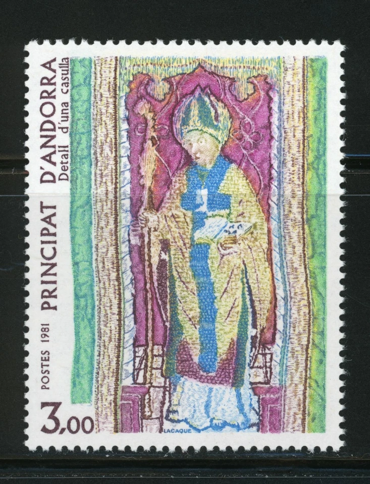 French Andorra Complete MNH Single #291 St. Martin Tapestry Stamp - Image 1 of 1