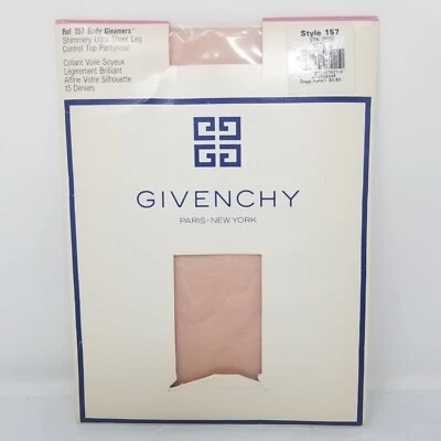 VTG Givenchy Pantyhose Body Gleamers Style 157 SZ C Rose NEW Shimmery A127 - Image 1 of 2