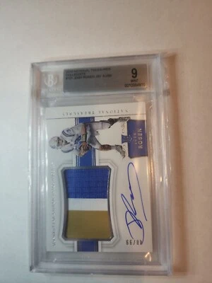 2018 National Treasures Collegiate JOSH ROSEN 48/99  Patch Auto 49ers BGS 9/10 - Image 1 of 2