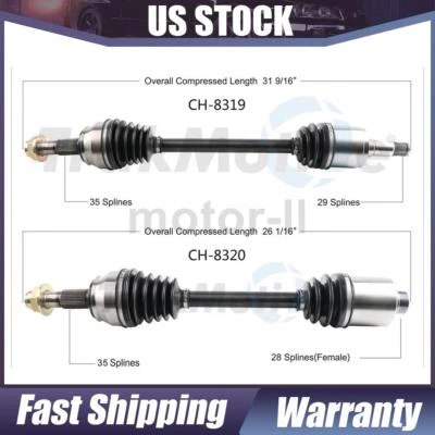 Par delantero TrakMotive junta de eje CV para Ram ProMaster 2500 2019 2018 2017 Foto 1 de 3