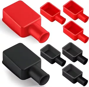 Battery Terminal Cover 8 Pcs Battery Terminal Protector Isolate Soft Rubber P... - Picture 1 of 1