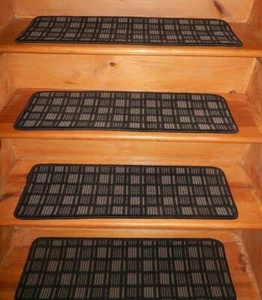 13 Step  9" x 30"  1 Landing  29" x 30"  1 Runner  25" x 74"  Woven Wool Carpet - Picture 1 of 5