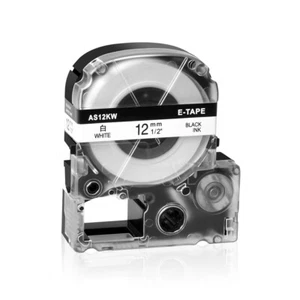 1PK Compatible with EPSON LK-4WBN KingJim SS12KW 12mm Tape White Label for Sort - Picture 1 of 11