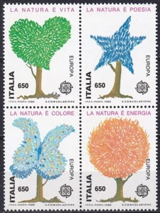 Italien 1986 Yvert #1700/03 Europa CEPT MNH Sehr schön - Bild 1 von 1