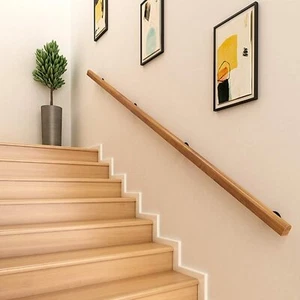 Corrimano in Legno da 50-500 cm, per scale interne made in italy completo di kit - Zdjęcie 1 z 4