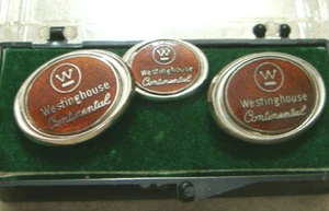 WESTINGHOUSE CONTINENTAL CUFFLINKS AND TIETACK SET - Picture 1 of 6