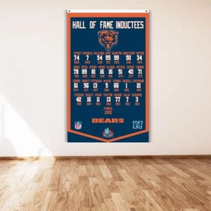 Chicago Bears 3x5 ft Flag Da Bears Hall of Fame Inductees Super Bowl Banner - Picture 1 of 10