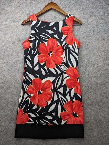 Abito da donna ALYX 8 rosso nero senza maniche guaina lunghezza ginocchio