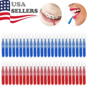 Dental Orthodontic Oral Floss Interdental Brush Lot Toothpick Teeth Cleaning - Picture 1 of 14