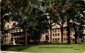 HARTFORD, CONNECTICUT - DEAF & DUMB INSTITUTE - USED POSTCARD - Picture 1 of 2