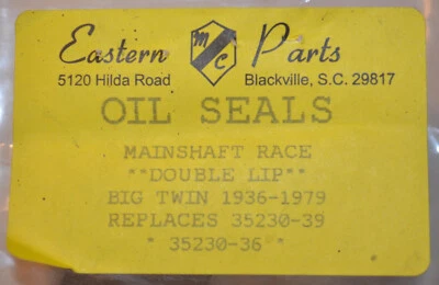 Sellos de aceite de doble labio Eastern MC Mainshaft Race #35230-36 Foto 1 de 4