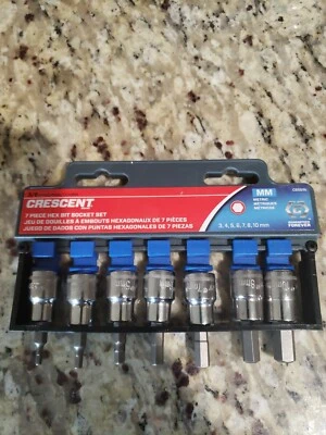 Crescent 3/8 Drive  7 pc Socket Hex Bit Set - Image 1 of 3