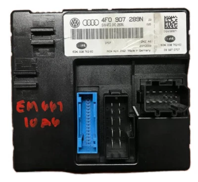 2010 Audi A6 OEM BCM módulo de controle conforto bloqueio roubo 4F0907289N - Imagem 1 de 4