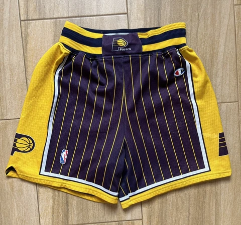 NBA VINTAGE INDIANA PACERS BASKETBALL SHORTS CHAMPION AUTHENTIC size L Cover
