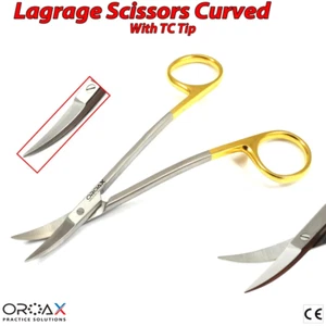 Forbici chirurgiche per cuciture tessuto medico doppia curva Microsurgery La Grange - Foto 1 di 3
