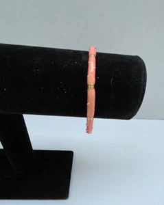 C Wonder enamel bracelet Pink Gold Narrow Bangle READ DESCRIPTION  DJ202 - Picture 1 of 5