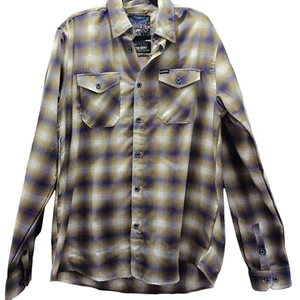 Dixxon Suicidal Tendencies Flannel Shirt Size LT Long Sleeve Mens Shirt Button U - Picture 1 of 7