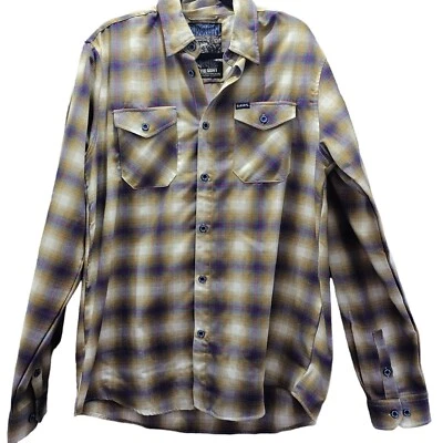 Dixxon Suicidal Tendencies Flannel Shirt Size LT Long Sleeve Mens Shirt Button U - Image 1 of 4