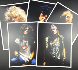 Guns N' Roses foto lotto di 5 ritratti AXL SLASH DUFF misura 9,5" x 12" nuovi - Foto 1 di 6