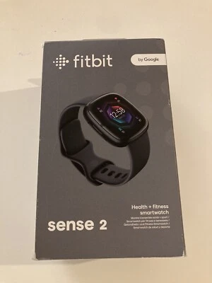 Fitbit Sense 2 Graphite/shadow Grey Health/Fitness Smartwatch - GPS - New Sealed - Image 1 of 3