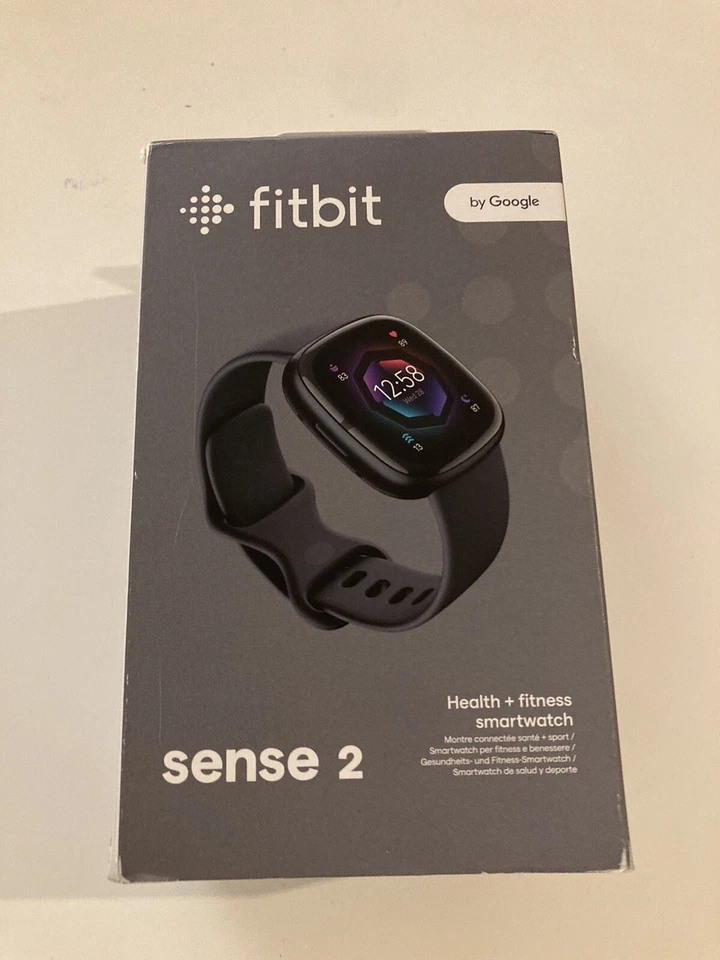 Fitbit Sense 2 Graphite/shadow Grey Health/Fitness Smartwatch - GPS - New Sealed - Image 1 of 3