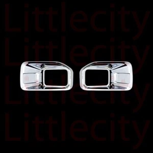 Ajuste: 2015-16 17 FORD F150 F-150 2 DELANTEROS faros antiniebla/luz moldura cubierta cromada - Imagen 1 de 1