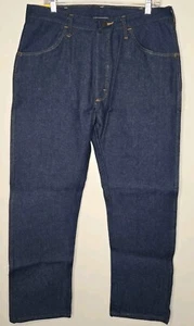 NWT Rustler Mens Jeans 36X30 Dark Blue Denim Heavy Work Regular Fit Straight - Picture 1 of 10