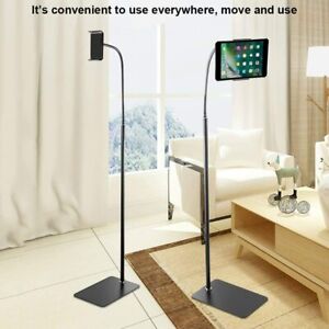 For 4.7-10.6 Inch Phone iPad Floor Stand Adjustable Gooseneck Lazy Tablet Mount
