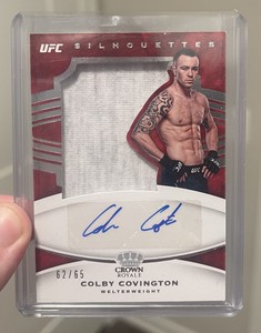 COLBY COVINGTON AUTO PATCH /65 UFC Chronicles Crown Royale Pack Fresh!