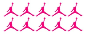 Air Michael Jordan Jumpman Logo vinyl decal MJ Die Cut Sticker Set of 10 - Picture 1 of 17