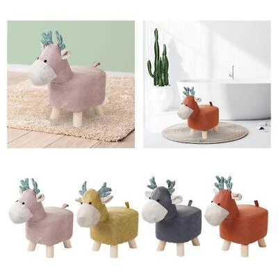 Animal Footstool Cute Footrest Ottoman for Entryway, Playroom, Living Room - Image 1 of 2
